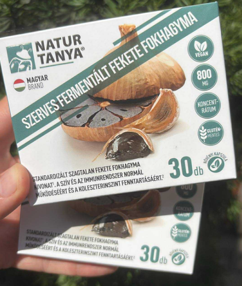 Szerves fermentált fekete fokhagyma több, mint fokhagyma