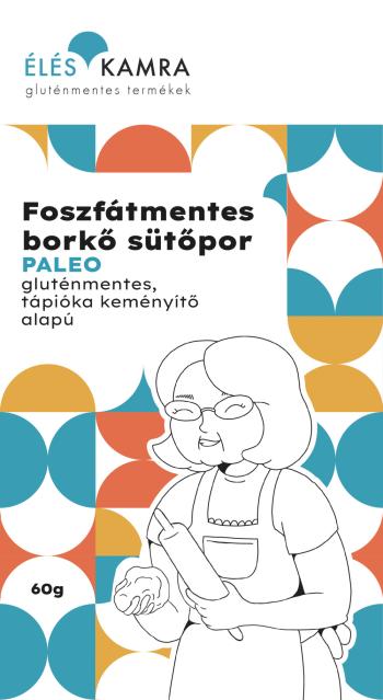 Éléskamra Foszfátmentes Borkő Sütőpor 60g 1.Kép