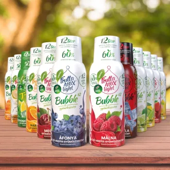 FruttaMax Bubble Light málna ízű gyümölcsszörp 500 ml 4.Kép