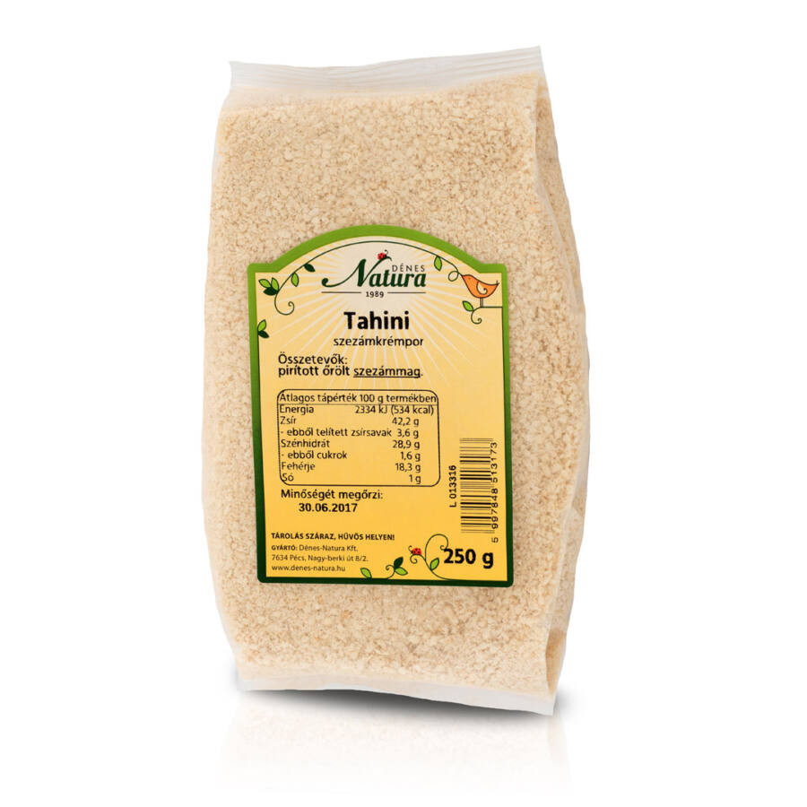 NATURA TAHINI SZEZÁMKRÉMPOR 250 G