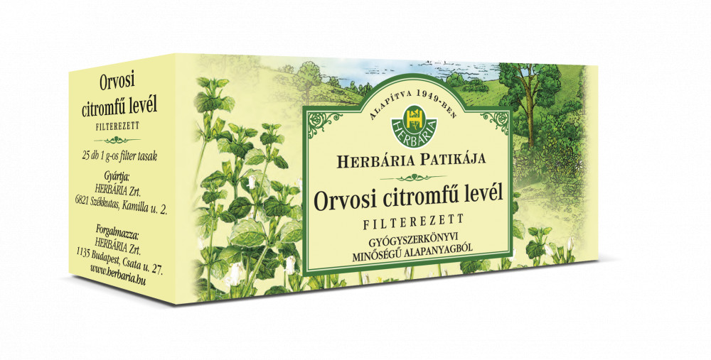 HERBÁRIA Herbária Orvosi citromfű levél (Melissae folium) filteres 25db