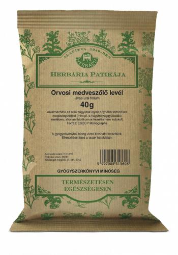 HERBÁRIA MEDVESZŐLŐ LEVÉL SZÁLAS 1.Kép