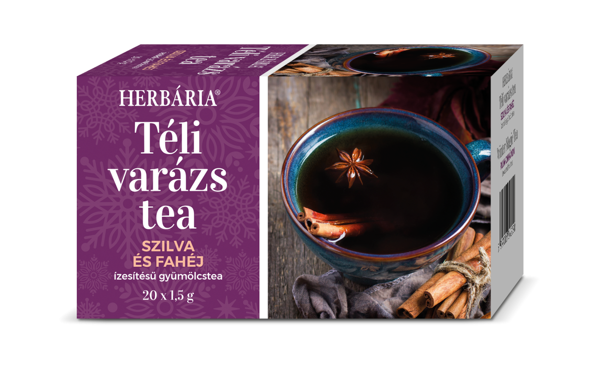 HERBÁRIA Téli Varázs szilva-fahéj ízű filter tea 20DB