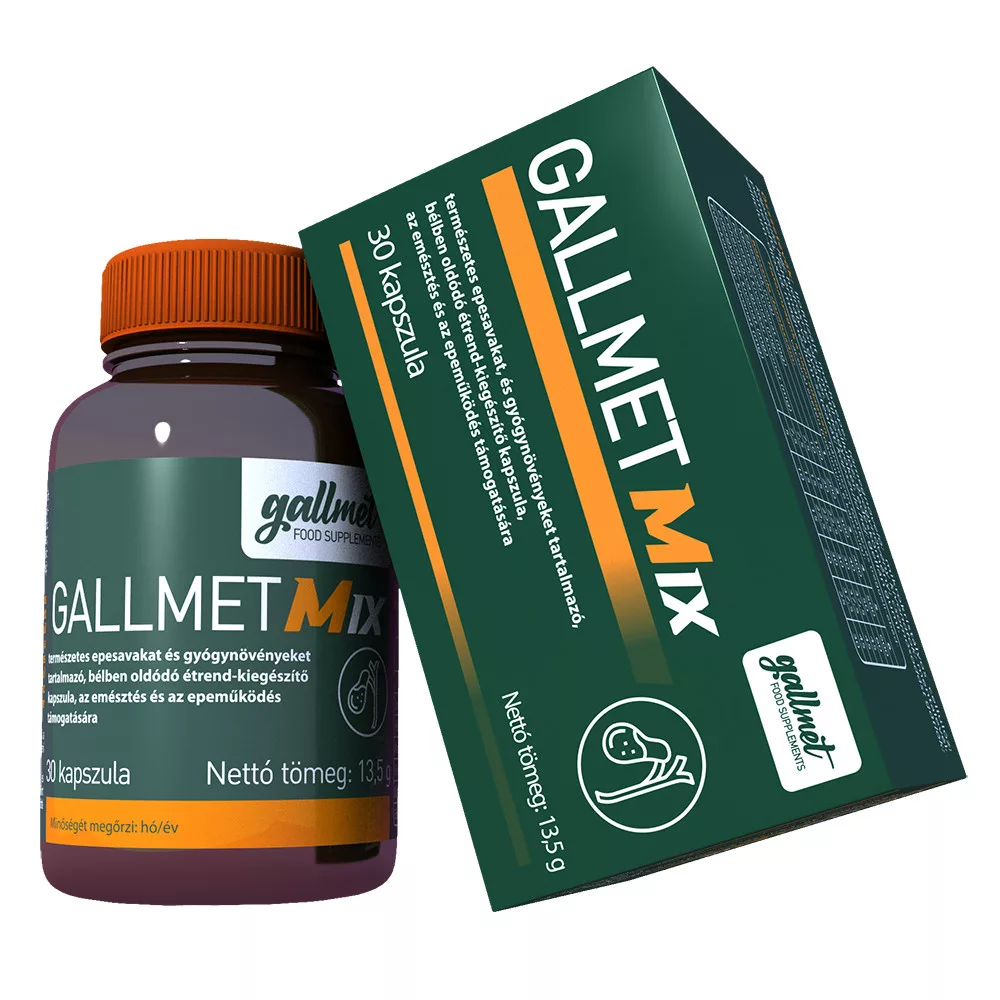 GALLMET-Mix * 30 db epesav és gyógynövény kapszula
