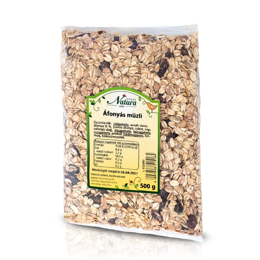 NATURA Áfonyás müzli 500 g