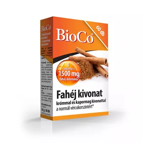 BioCo Fahéj kivonat krómmal és kapormag kivonattal 60 db