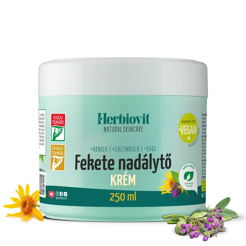 Herbiovit Fekete nadálytő krém sérülések és véraláfutások ápolására (250 ml)