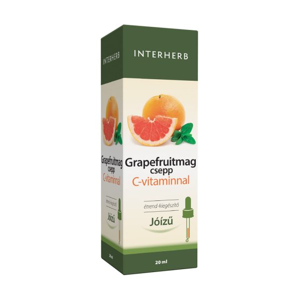 Interherb Grapefruitmag csepp C-vitaminnal 20 ml Jó ízű (pipettás kupakkal)