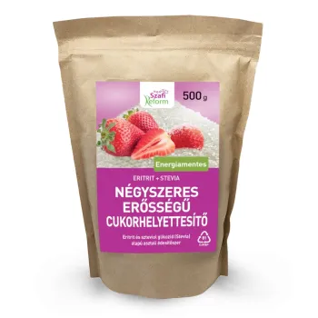 Szafi Reform Négyszeres erősségű édesítő (negyedannyi 1:4) 500g 1.Kép