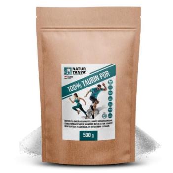 Natur Tanya 100% TAURIN POR - adalékanyagmentes, tiszta, 3000 mg szabad formájú taurin aminosav 500g 1.Kép