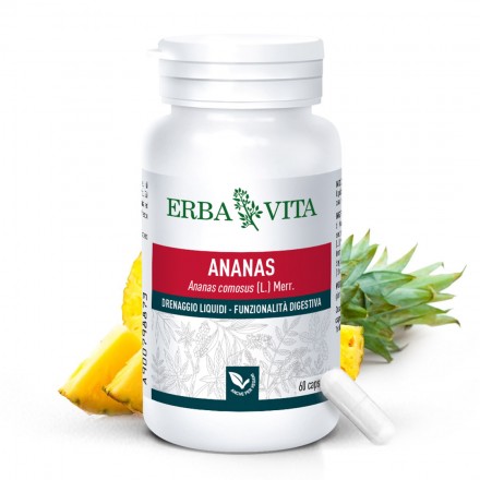 Natur Tanya E. ANANÁSZ NÖVÉNYI KAPSZULA - Bromelain enzim és cikória gyökér inulin ErbaVita 60 DB