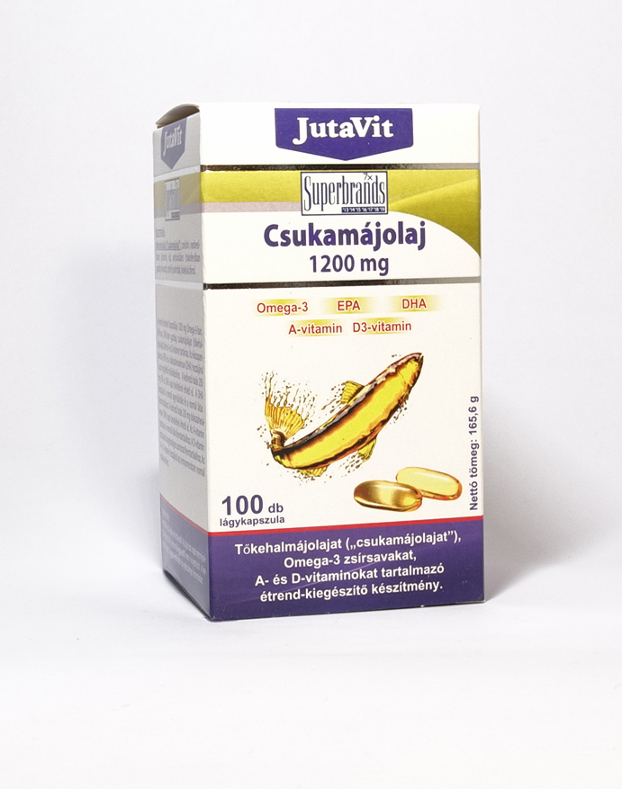 Jutavit Csukamáj olaj 1200mg 100db
