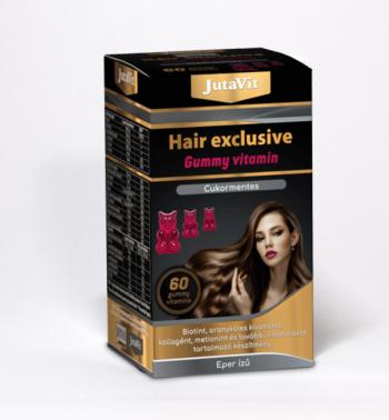JUTAVIT  HAIR EXCLUSIVE GUMMY VIT,60 DB CUKORMENTE 1.Kép