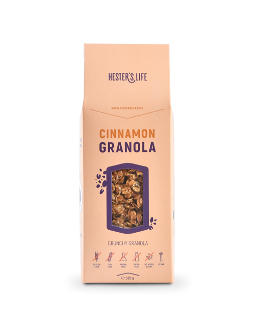 HESTER'S LIFE FAHÉJAS GRANOLA 320G