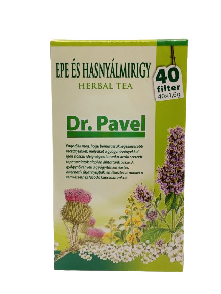 Dr. Pavel - Epe és Hasnyálmirigy Herbal Tea, 40 filter