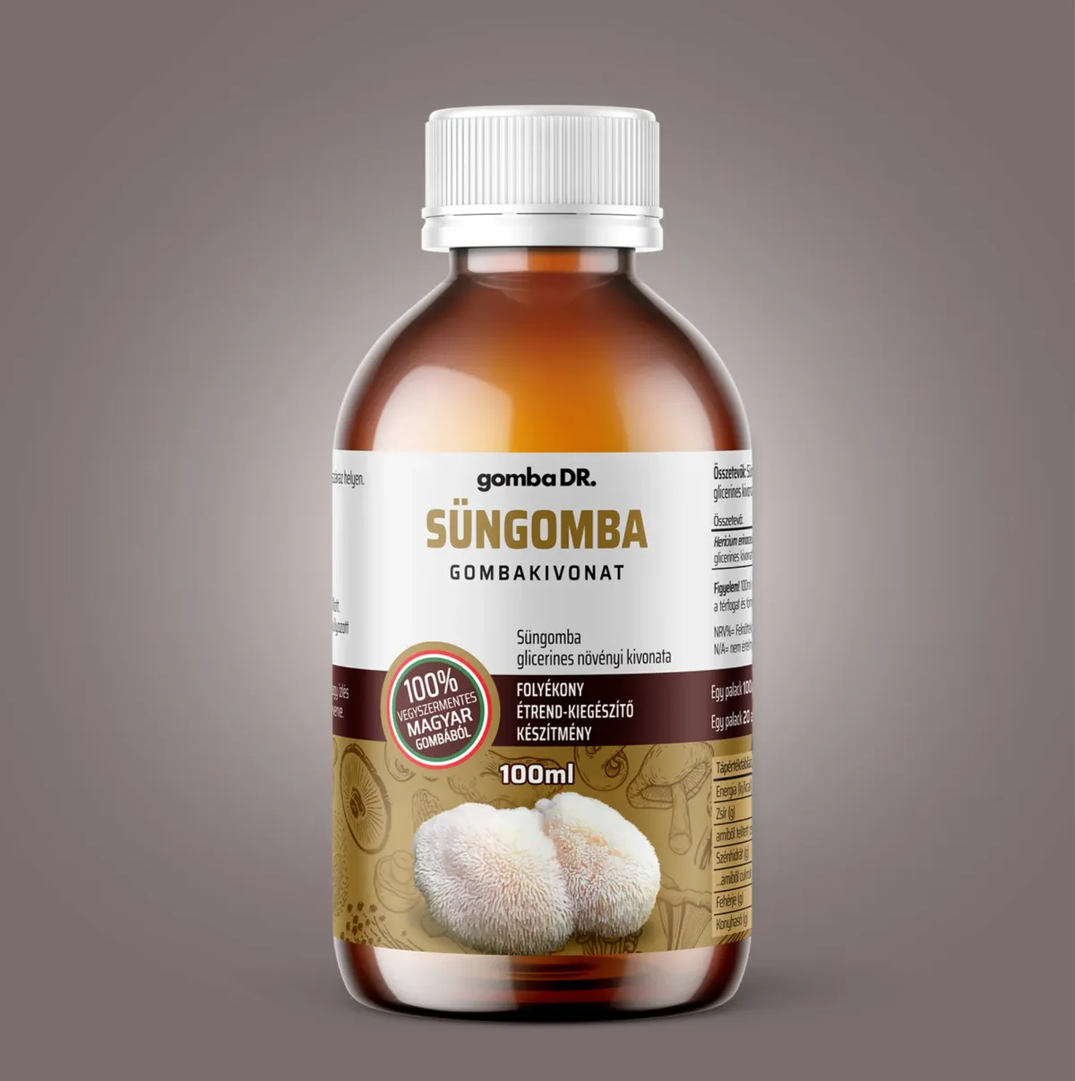 Gomba Dr. Süngomba folyékony gombakivonat 100ml
