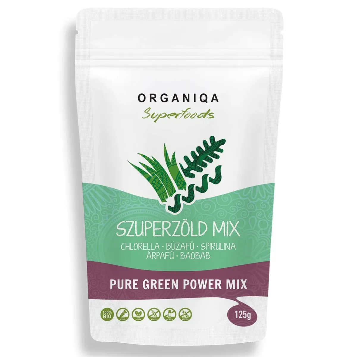 ORGANIQA BIO  SZUPERZÖLD MIX 125G