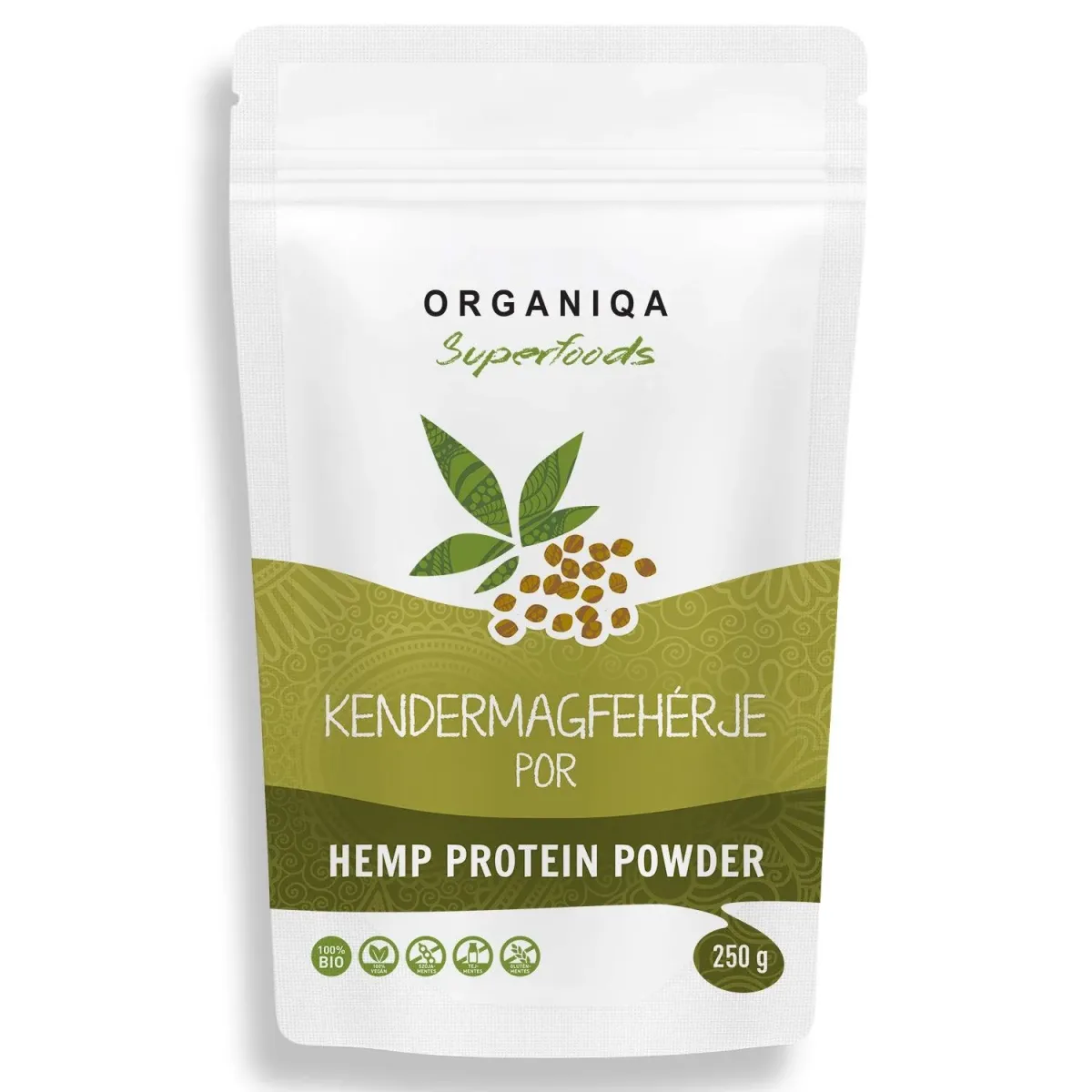 Organiqa Bio Kendermag fehérje por 250g