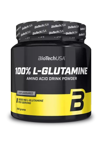 BiotechUsa 100% L-Glutamine 240g 1.Kép