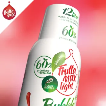 FruttaMax Bubble Light eper gyümölcsszörp 500 ml 2.Kép