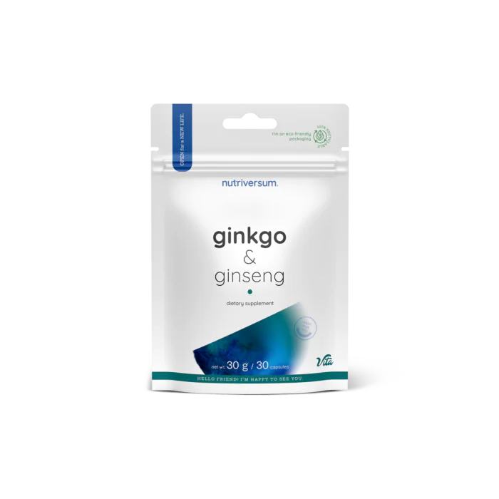 Ginkgo + Ginseng 30 kapszula - Nutriversum