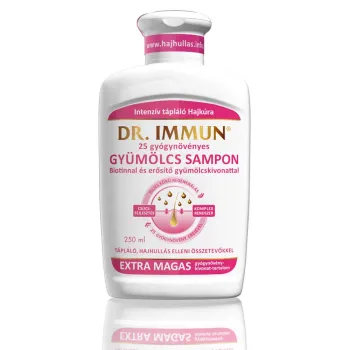 Dr. Immun 25 gyógynövényes gyümölcs sampon hajhullás ellen biotinnal 250 ml 1.Kép