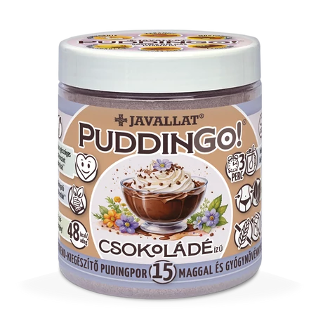 Javallat PuddinGo! Csokoládé ízű étrend-kiegészítő pudingpor 300g