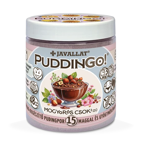 Javallat PuddinGo! Mogyorós csoki ízű étrend-kiegészítő pudingpor 300g