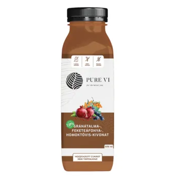 Pure Vi Gránátalma,feketeáfonya,homoktövis kivonat 500ml 1.Kép
