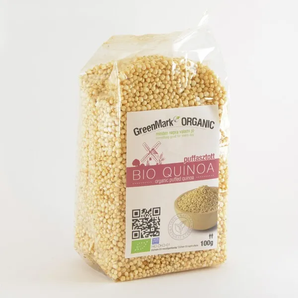 GreenMark Organic bio Quinoa puffasztott 100g