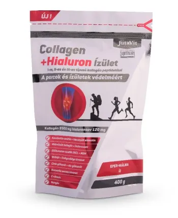 Jutavit Kollagén+Hialuron Ízület eper-málna 400g 1.Kép