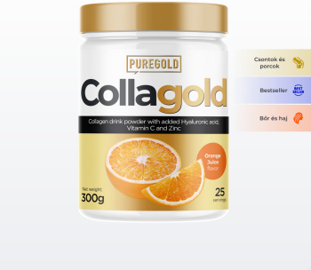 PUREGOLD CollaGold Marha és Hal kollagén hialuronsavval narancs 300g Kép