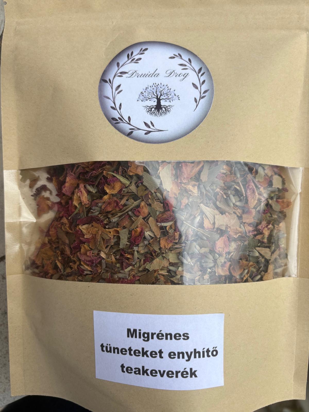 Druida Migrénes tüneteket enyhítő teakeverék 100g