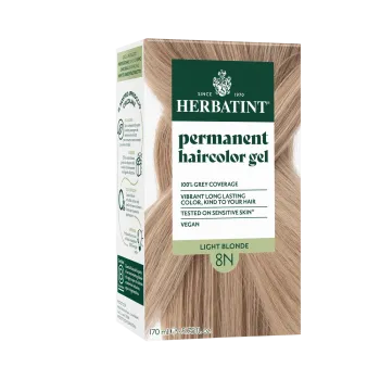 Herbatint 8N Világos szőke hajfesték 170 ml (120 ml festék + 50 ml kondicionáló) 1.Kép