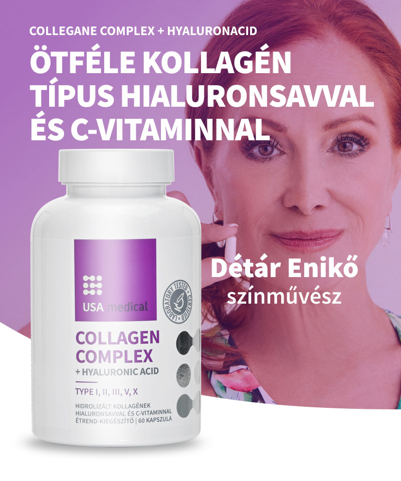 Usa Medical Kollagén Komplex kapszula 5 kollagén típussal 60 db