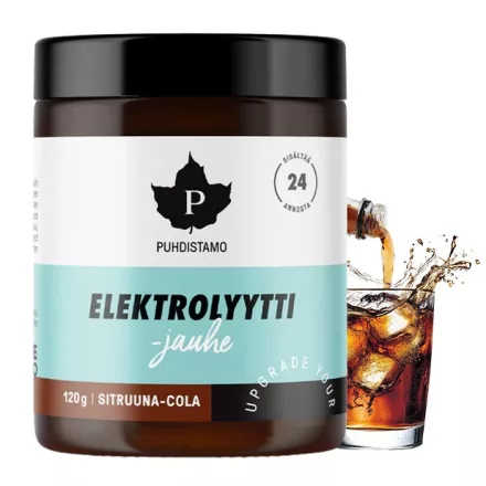 PUHDISTAMO Elektrolit 120g citrom-cola ízű italpor 120g (Almitas)