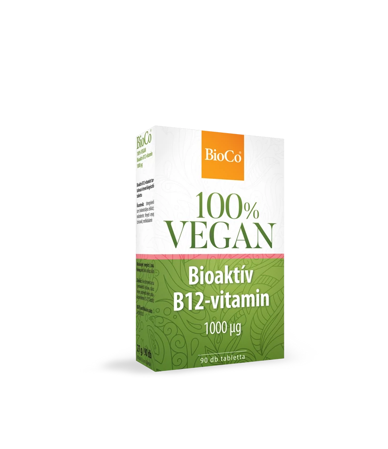 BioCo 100% VEGAN Bioaktív B12-vitamin 1000 mcg 90 db