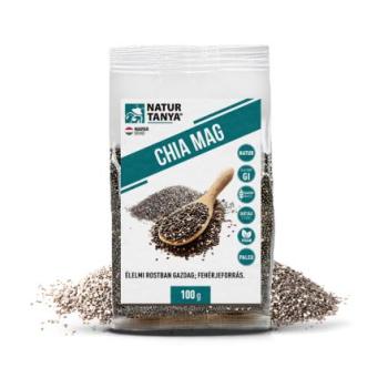 Natur Tanya Chia mag (Fekete Salvia hispanica, Azték zsálya). Ételsűrítésére is! 100g Kép