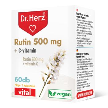 DR. Herz Rutin 500 mg + C-vitamin 60 db kapszula doboz Kép