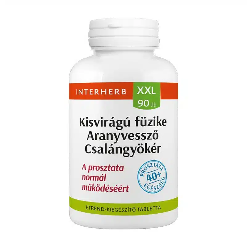 Interherb XXL kisvirágú füzike, aranyvessző, csalángyökér kapszula  90db
