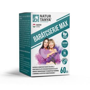 Natur Tanya BARÁTCSERJE MAX  60 db- maximális mennyiségű barátcserje és bioaktív B6-vitamin. Ciklusbarát, menstruációbarát, hormonbarát. Kép