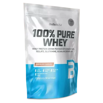 BioTech USA 100%Pure Whey protein (fehérje) karamell-capuccino 454g Kép