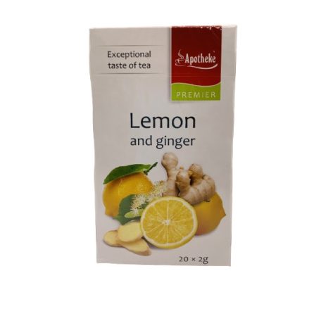 Apotheke - Citrom és Gyömbér Tea, 20 filter - Premier Selection