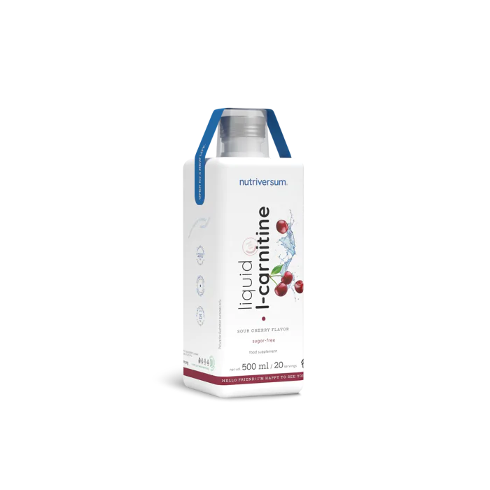 Nutriversum  Liquid L-Carnitine L-karnitin ital, meggy 500ml