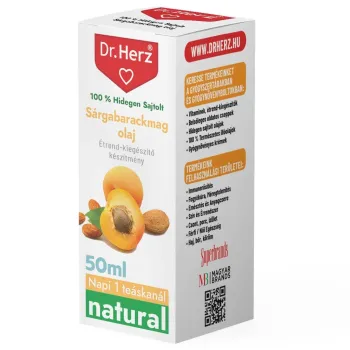 Dr. Herz Sárgabarackmag bőrápoló olaj 100% hidegen sajtolt 50 ml 1.Kép