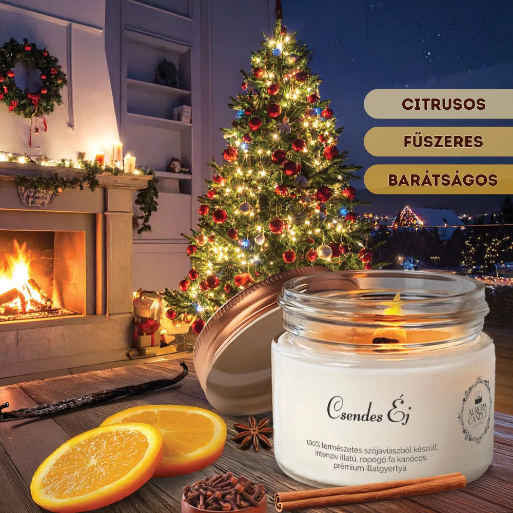 Aurora Candle Csendes Éj - Vintage illatgyertya 1 db