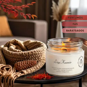 Aurora Candle Lágy Kasmír-Vintage illatgyertya 1 db Kép