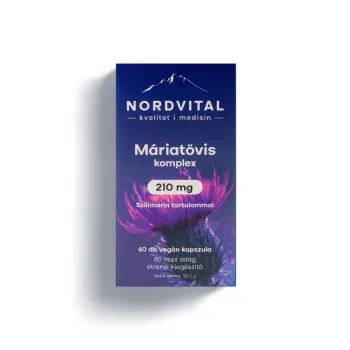 Nordvital Máriatövis komplex 210 mg 60 db kapszula Kép