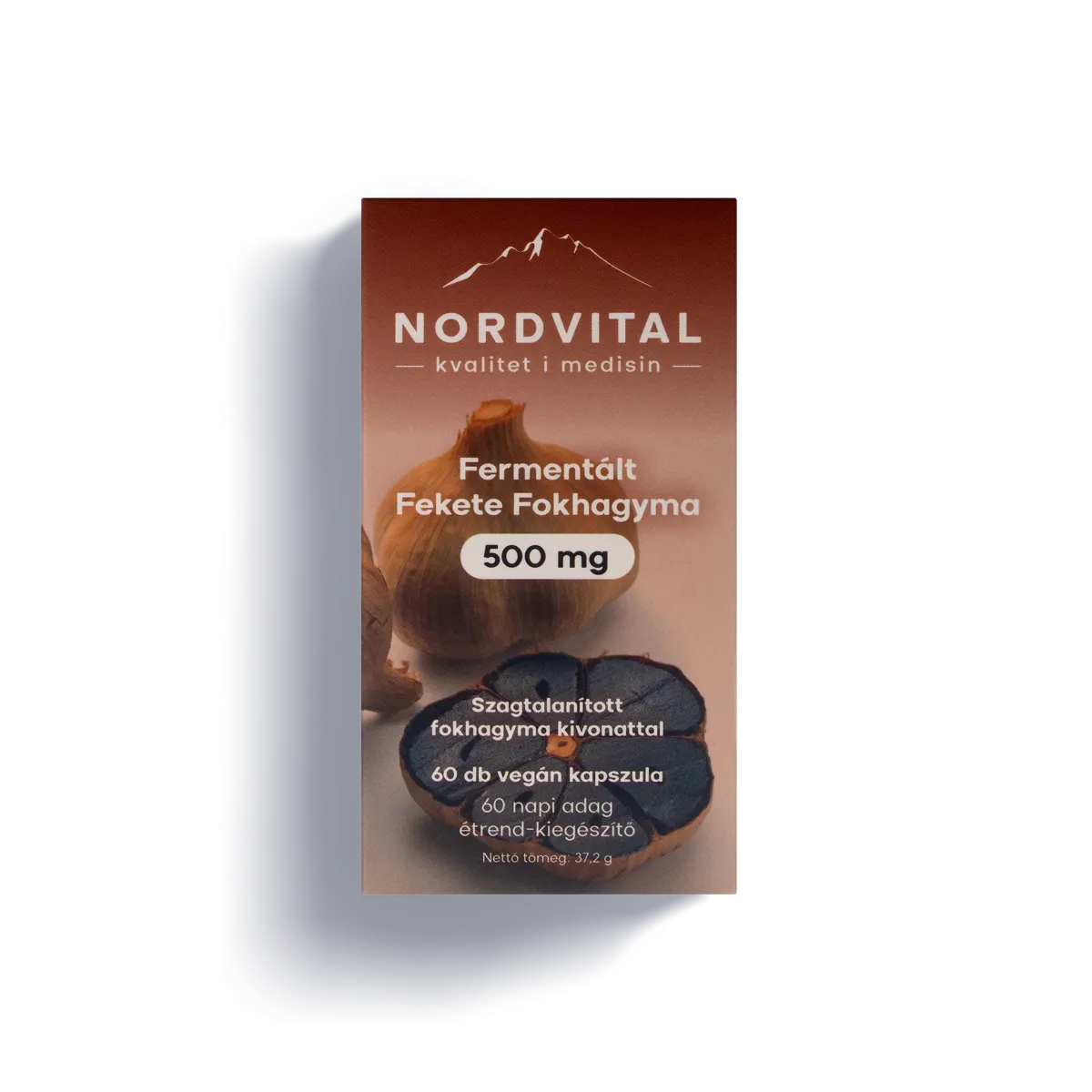 Nordvital Fermentált Fekete Fokhagyma 500 mg 60db