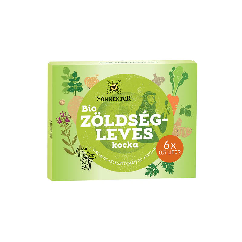 Sonnentor Zöldségleves kocka - 6db - bio